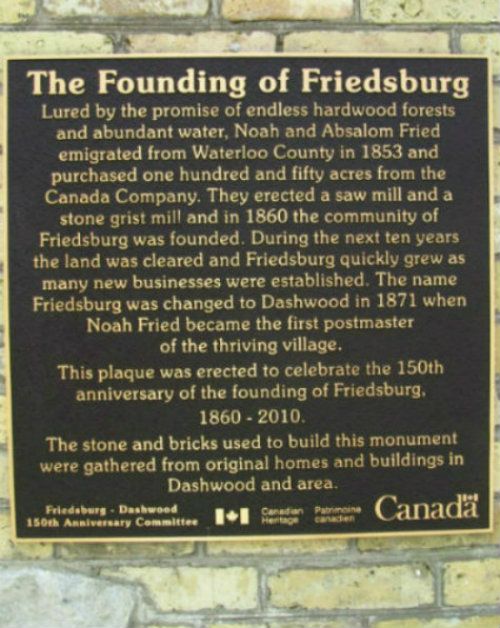 150 Years Dashwood, Ontario Community Commemoration on